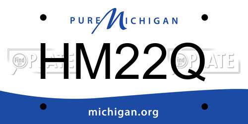 HM22Q Michigan License Plate