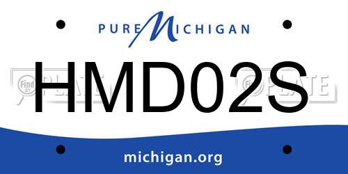 HMD02S Michigan License Plate