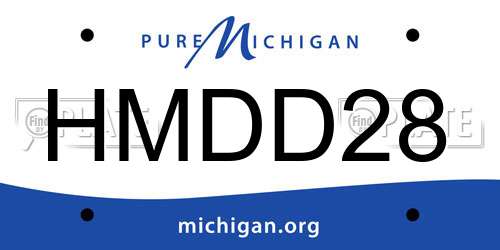 HMDD28 Michigan License Plate