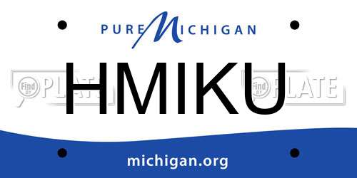 HMIKU Michigan License Plate