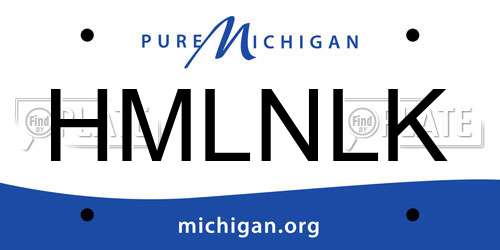 HMLNLK Michigan License Plate
