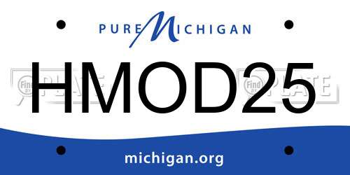 HMOD25 Michigan License Plate