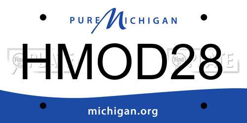 HMOD28 Michigan License Plate