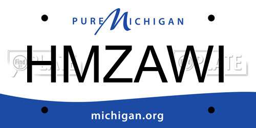 HMZAWI Michigan License Plate