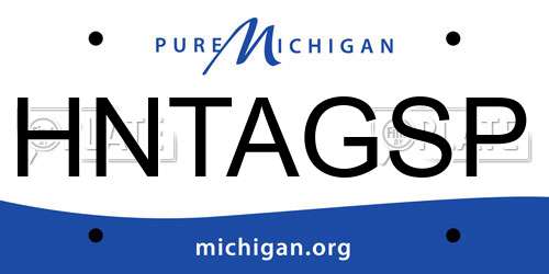 HNTAGSP Michigan License Plate