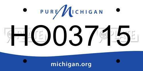 HO03715 Michigan License Plate