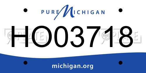 HO03718 Michigan License Plate