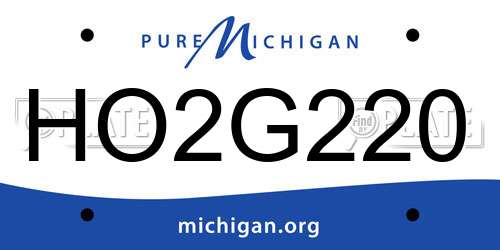 HO2G220 Michigan License Plate