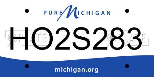HO2S283 Michigan License Plate