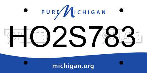 HO2S783 Michigan License Plate