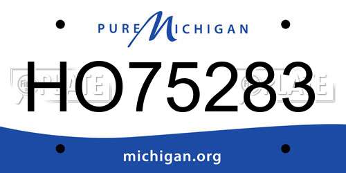 HO75283 Michigan License Plate