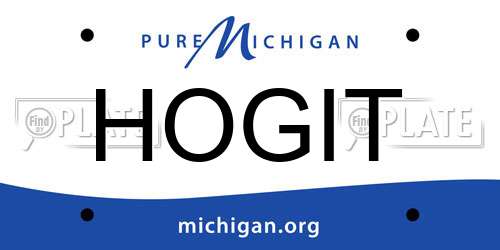 HOGIT Michigan License Plate