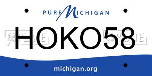 HOKO58 Michigan License Plate