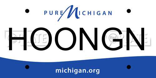 HOONGN Michigan License Plate