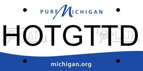 HOTGTTD Michigan License Plate