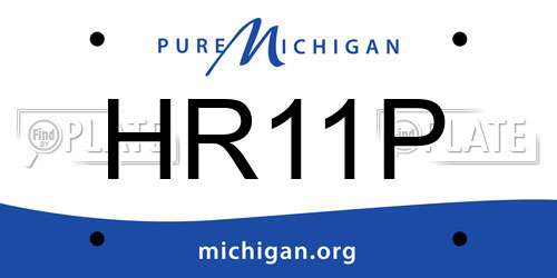 HR11P Michigan License Plate