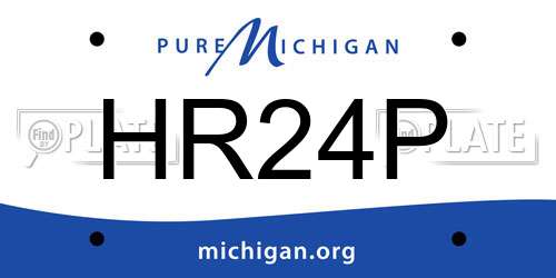 HR24P Michigan License Plate