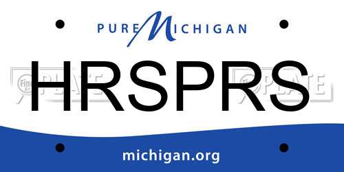 HRSPRS Michigan License Plate