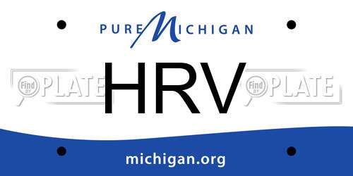 HRV Michigan License Plate