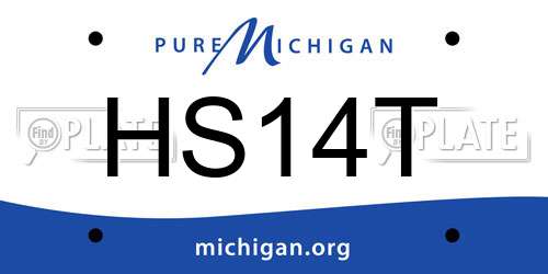 HS14T Michigan License Plate