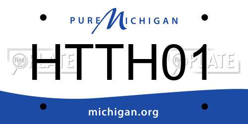 HTTH01 Michigan License Plate