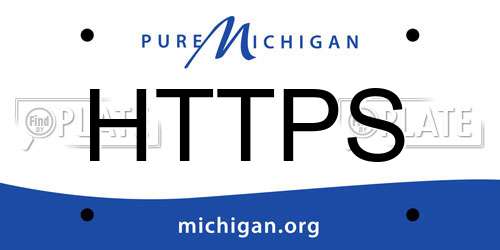 HTTPS Michigan License Plate