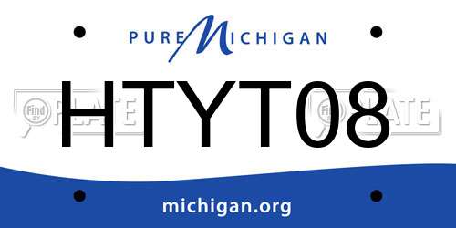 HTYT08 Michigan License Plate