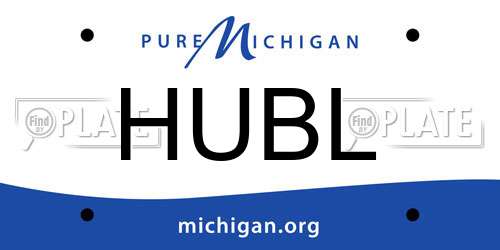 HUBL Michigan License Plate