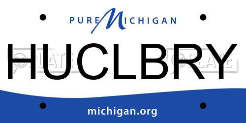 HUCLBRY Michigan License Plate