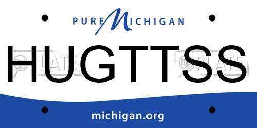 HUGTTSS Michigan License Plate