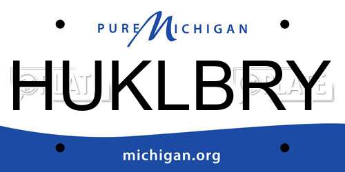 HUKLBRY Michigan License Plate