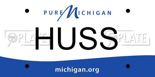 HUSS Michigan License Plate