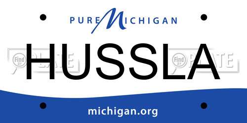 HUSSLA Michigan License Plate