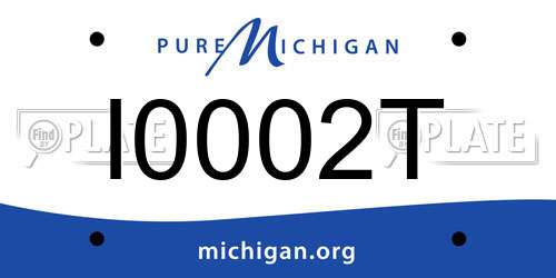 I0002T Michigan License Plate
