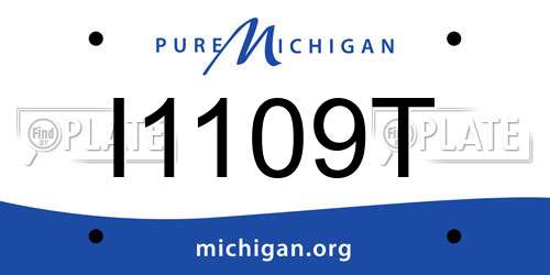 I1109T Michigan License Plate
