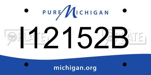 I12152B Michigan License Plate