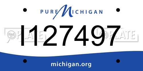 I127497 Michigan License Plate