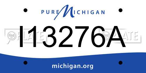 I13276A Michigan License Plate
