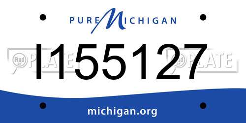 I155127 Michigan License Plate