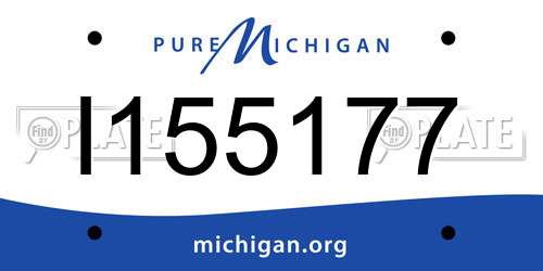 I155177 Michigan License Plate