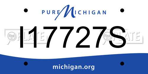 I17727S Michigan License Plate