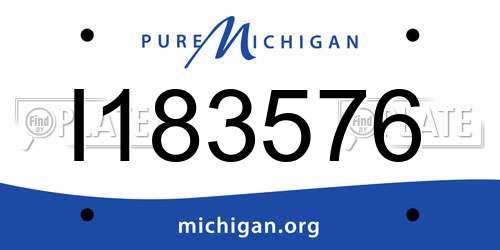 I183576 Michigan License Plate
