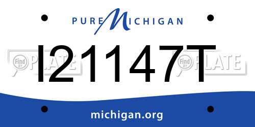 I21147T Michigan License Plate