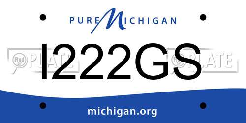 I222GS Michigan License Plate