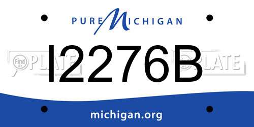 I2276B Michigan License Plate
