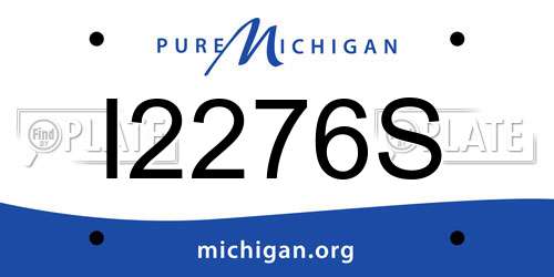 I2276S Michigan License Plate