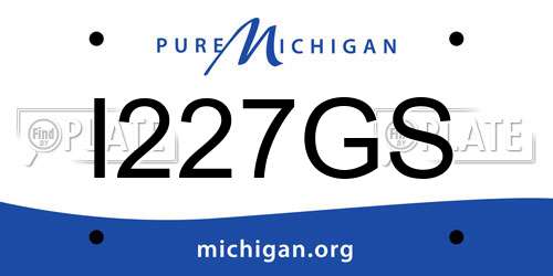 I227GS Michigan License Plate