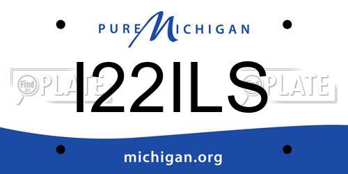 I22ILS Michigan License Plate