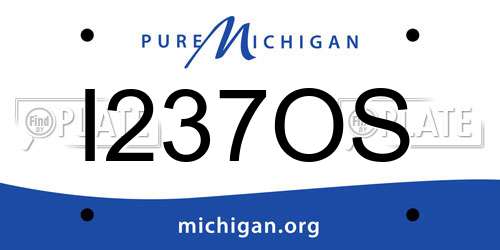 I237OS Michigan License Plate