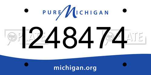 I248474 Michigan License Plate